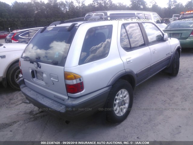 4S6CK58W6Y4411696 - 2000 HONDA PASSPORT EX/LX 银色 照片 4