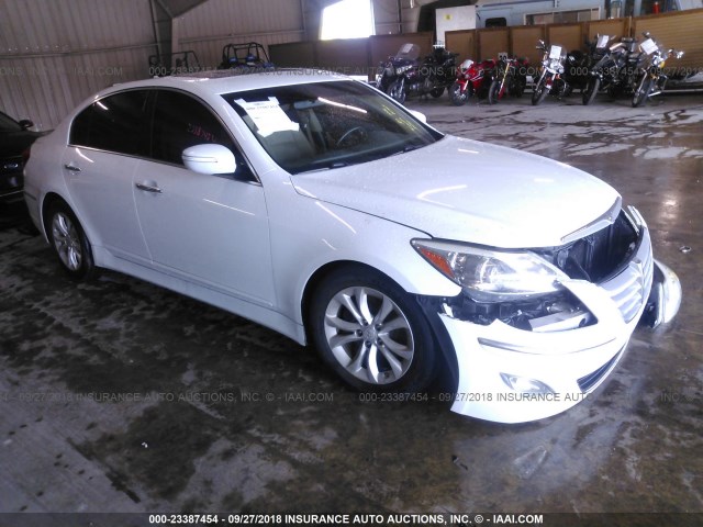 KMHGC4DD8CU177415 - 2012 HYUNDAI GENESIS 3.8L WHITE photo 1