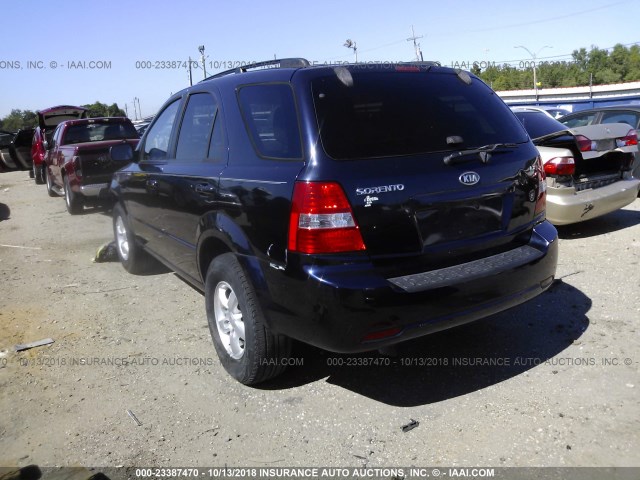 KNDJD735595881531 - 2009 KIA SORENTO LX/EX BLUE photo 3