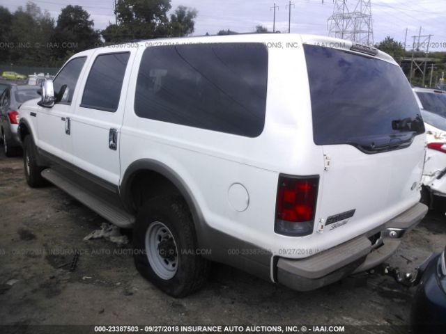 1FMNU43S9YEA46063 - 2000 FORD EXCURSION LIMITED WHITE photo 3