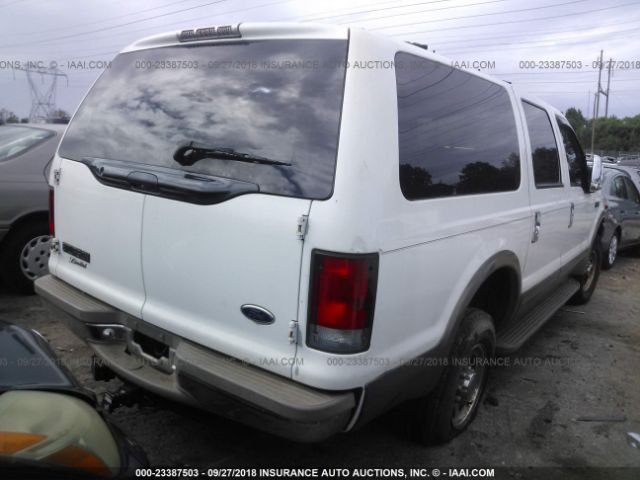 1FMNU43S9YEA46063 - 2000 FORD EXCURSION LIMITED WHITE photo 4