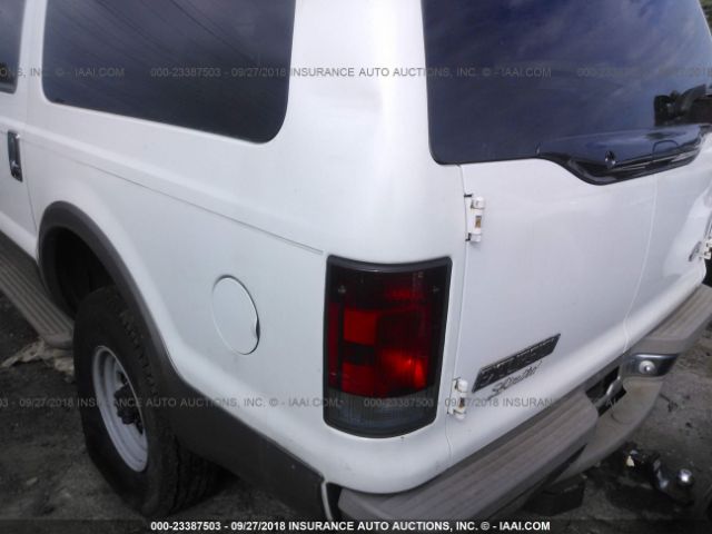 1FMNU43S9YEA46063 - 2000 FORD EXCURSION LIMITED WHITE photo 6