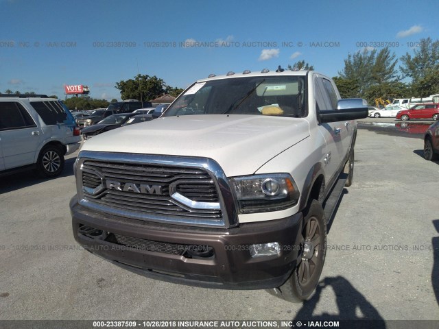 3C6UR5PL4JG175571 - 2018 RAM 2500 LONGHORN WHITE photo 6