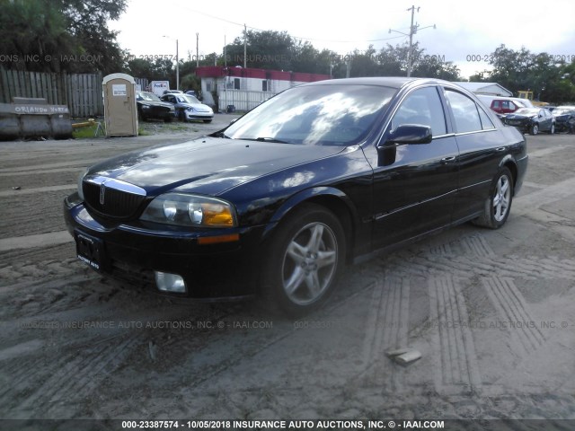 1LNHM87A62Y664582 - 2002 LINCOLN LS BLACK photo 2