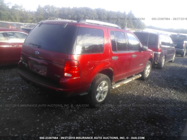1FMDU73K45UB70093 - 2005 FORD EXPLORER XLT/XLT SPORT/NBX 红色 照片 4