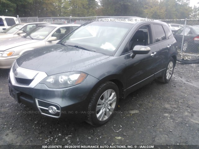 5J8TB1H54BA005620 - 2011 ACURA RDX TECHNOLOGY GRAY photo 2