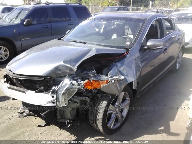 19VDE1F31EE012711 - 2014 ACURA ILX 20 GRAY photo 2