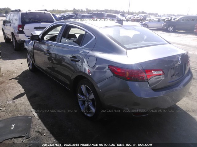 19VDE1F31EE012711 - 2014 ACURA ILX 20 GRAY photo 3