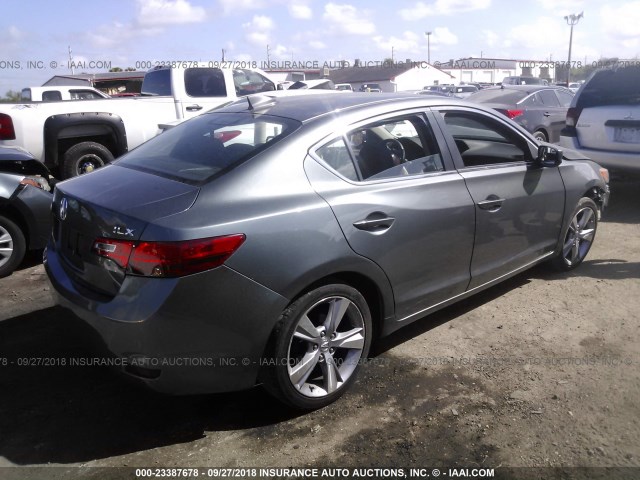 19VDE1F31EE012711 - 2014 ACURA ILX 20 GRAY photo 4