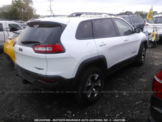 1C4PJMBBXFW524697 - 2015 JEEP CHEROKEE TRAILHAWK 白色 照片 4