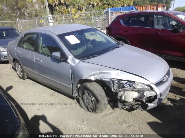 1HGCM56477A150914 - 2007 HONDA ACCORD LX SILVER photo 1