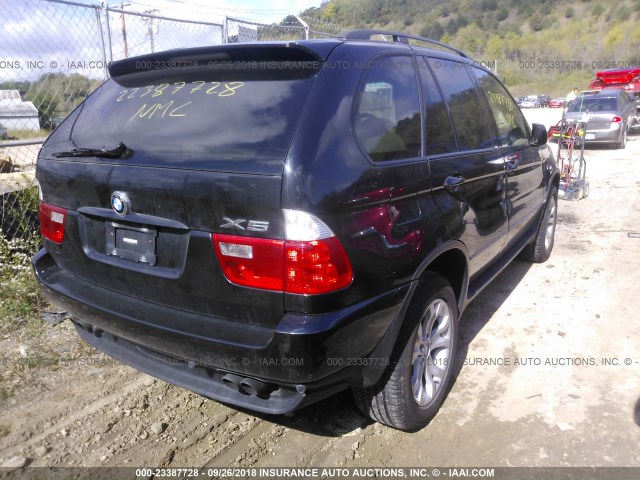 5UXFB53516LV26166 - 2006 BMW X5 4.4I BLACK photo 4