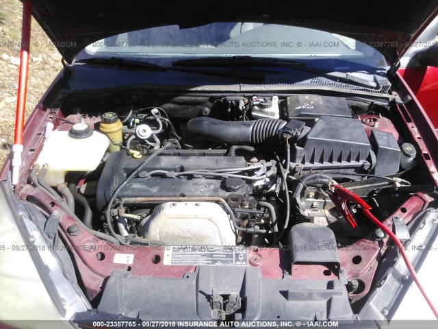 3FAFP3131YR133545 - 2000 FORD FOCUS ZX3 RED photo 10
