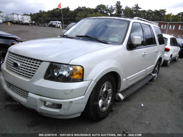 1FMFU205X6LA33385 - 2006 FORD EXPEDITION LIMITED WHITE photo 2