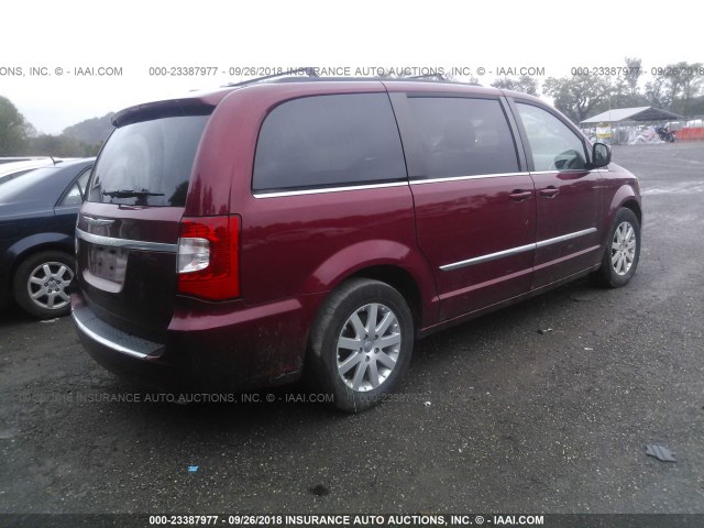 2C4RC1BG4GR111567 - 2016 CHRYSLER TOWN & COUNTRY TOURING RED photo 4