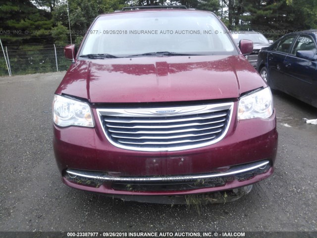 2C4RC1BG4GR111567 - 2016 CHRYSLER TOWN & COUNTRY TOURING RED photo 6