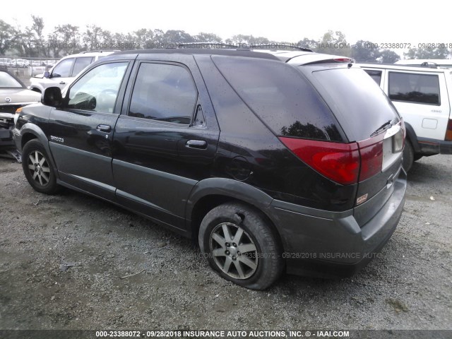 3G5DA03E32S575749 - 2002 BUICK RENDEZVOUS CX BLACK photo 3