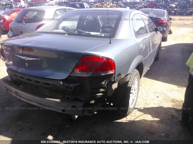 1C3EL46X85N514444 - 2005 CHRYSLER SEBRING Light Blue photo 4