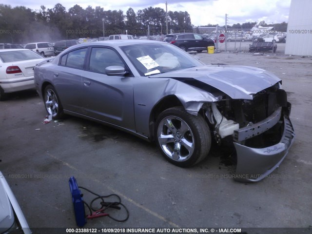 2B3CL5CT7BH519828 - 2011 DODGE CHARGER R/T GRAY photo 1
