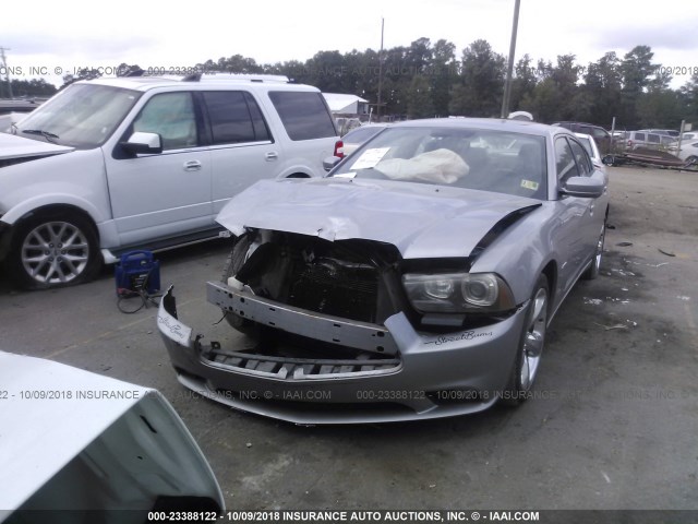 2B3CL5CT7BH519828 - 2011 DODGE CHARGER R/T GRAY photo 6