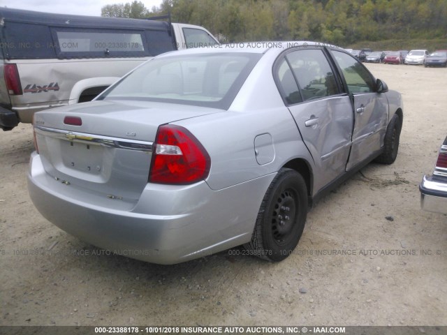 1G1ZS58F98F131680 - 2008 CHEVROLET MALIBU LS ვერცხლისფერი ფოტო 4