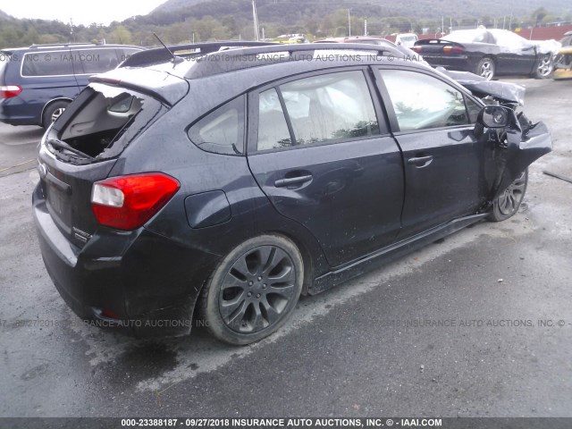 JF1GPAL62E8234977 - 2014 SUBARU IMPREZA SPORT PREMIUM BLACK photo 4