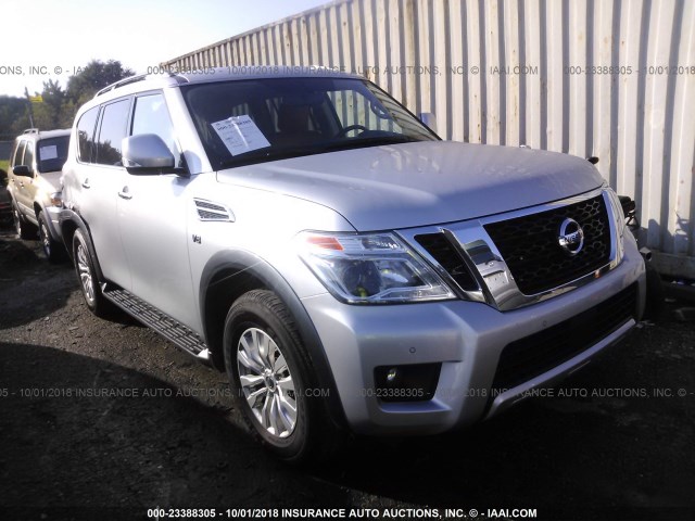 JN8AY2NC0J9551574 - 2018 NISSAN ARMADA SV/SL/PLATINUM SILVER photo 1