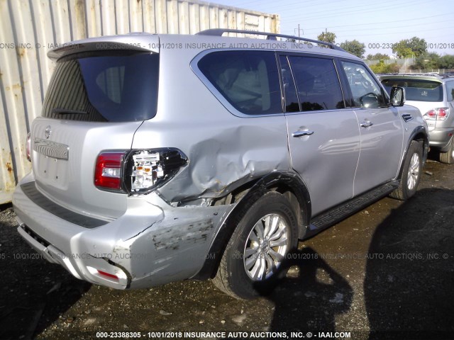 JN8AY2NC0J9551574 - 2018 NISSAN ARMADA SV/SL/PLATINUM SILVER photo 4