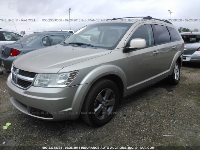 3D4GG57VX9T573886 - 2009 DODGE JOURNEY SXT GOLD photo 2