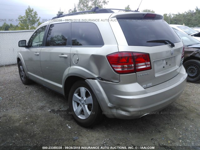 3D4GG57VX9T573886 - 2009 DODGE JOURNEY SXT GOLD photo 3