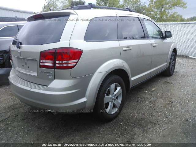 3D4GG57VX9T573886 - 2009 DODGE JOURNEY SXT GOLD photo 4