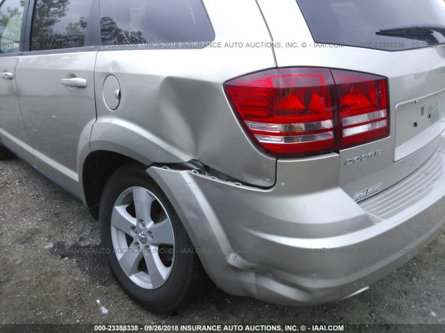 3D4GG57VX9T573886 - 2009 DODGE JOURNEY SXT GOLD photo 6