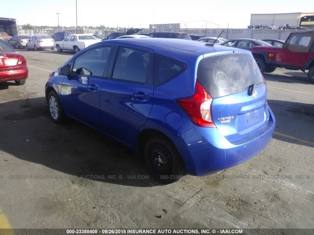 3N1CE2CP4GL358303 - 2016 NISSAN VERSA NOTE S/S PLUS/SV/SL/SR BLUE photo 3