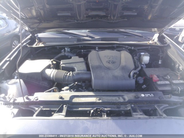 3TMAZ5CN1GM009666 - 2016 TOYOTA TACOMA DBL CAB/SR5/TRD SPORT/OR GRAY photo 10