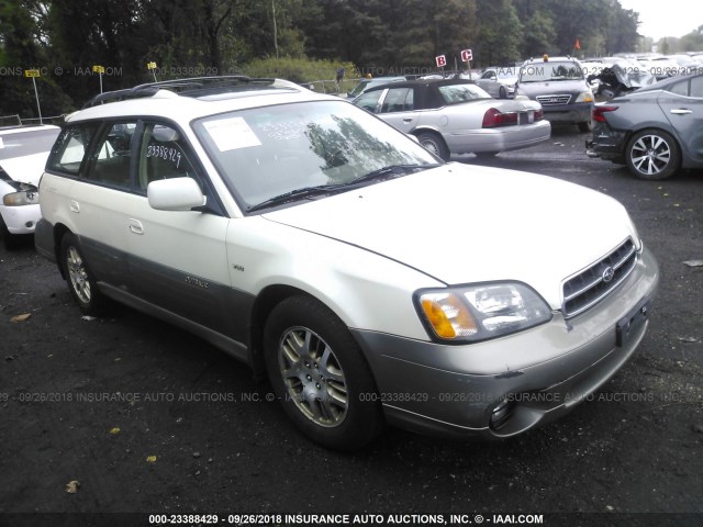 4S3BH896717651643 - 2001 SUBARU LEGACY OUTBACK H6 3.0 VDC WHITE photo 1