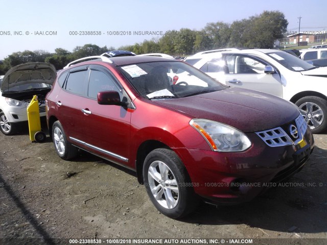 JN8AS5MT5DW002544 - 2013 NISSAN ROGUE S/SV MAROON photo 1