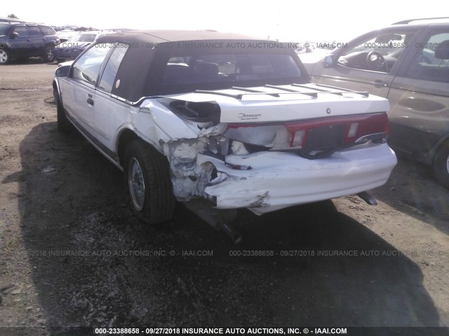 1MELM62W5SH644022 - 1995 MERCURY COUGAR XR7 WHITE photo 3