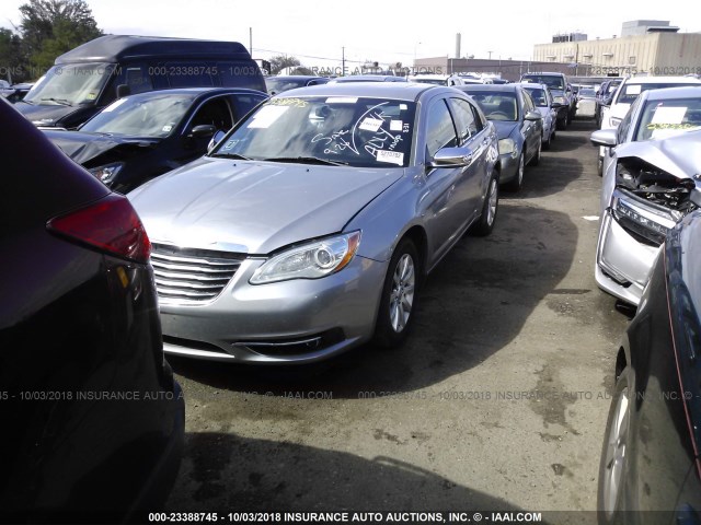 1C3CCBCG0DN737351 - 2013 CHRYSLER 200 LIMITED GRAY photo 2