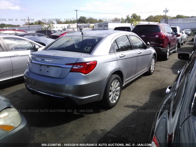 1C3CCBCG0DN737351 - 2013 CHRYSLER 200 LIMITED GRAY photo 4