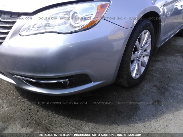 1C3CCBCG0DN737351 - 2013 CHRYSLER 200 LIMITED GRAY photo 6