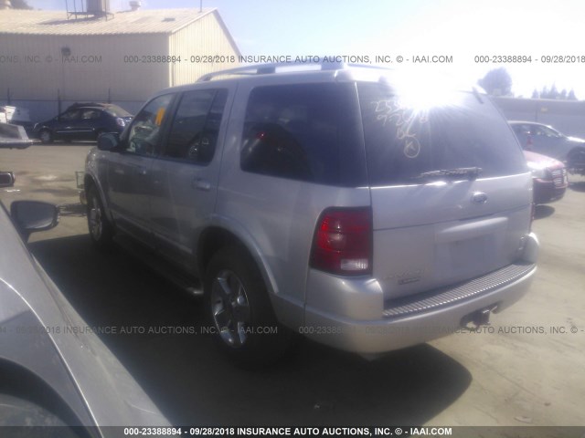 1FMDU75W73ZA28241 - 2003 FORD EXPLORER LIMITED SILVER photo 3