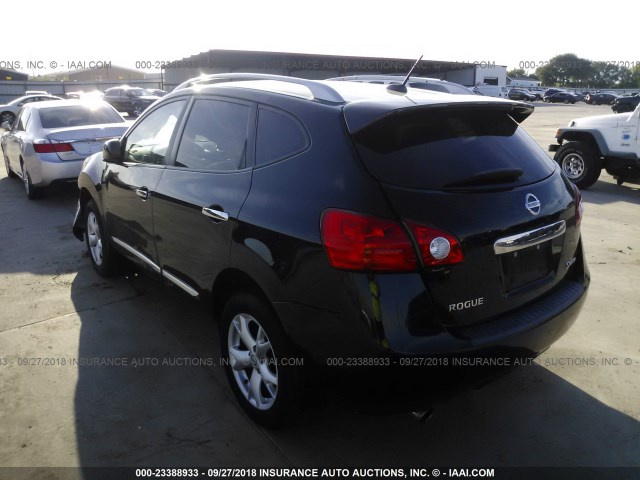 JN8AS5MV5BW287292 - 2011 NISSAN ROGUE S/SV/KROM BLACK photo 3