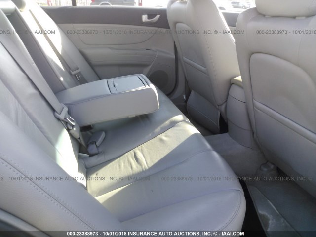 5NPEU46F76H031898 - 2006 HYUNDAI SONATA GLS/LX SILVER photo 8