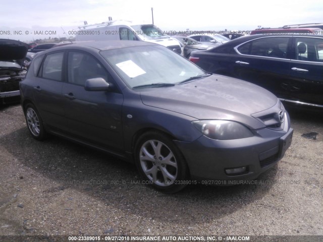 JM1BK143371651771 - 2007 MAZDA 3 HATCHBACK GRAY photo 1