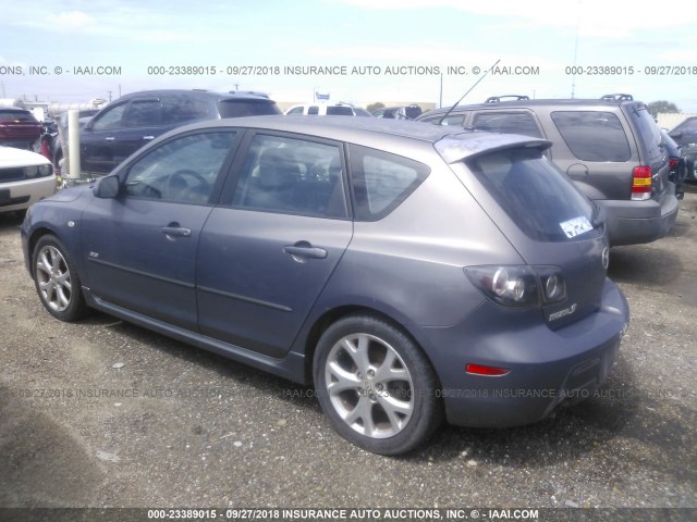 JM1BK143371651771 - 2007 MAZDA 3 HATCHBACK GRAY photo 3