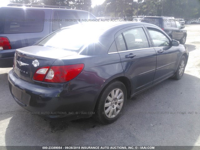 1C3LC46J48N211409 - 2008 CHRYSLER SEBRING LX BLUE photo 4