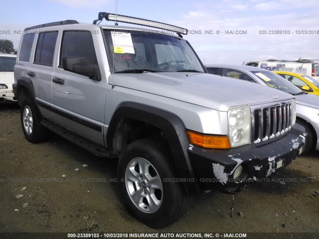 1J8HG48NX6C220235 - 2006 JEEP COMMANDER SILVER photo 1