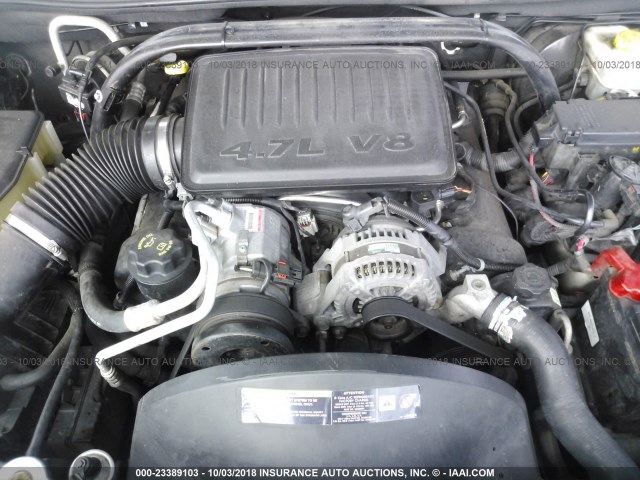 1J8HG48NX6C220235 - 2006 JEEP COMMANDER SILVER photo 10