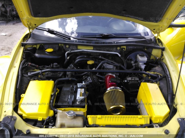 JM1FE173840136609 - 2004 MAZDA RX8 YELLOW photo 10