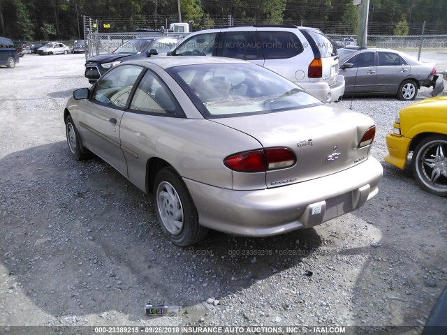 1G1JC1244V7235641 - 1997 CHEVROLET CAVALIER RS BROWN photo 3